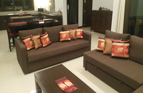 Modern Living Room Comfortable Sofa - ThaiLife Beach House Khao Lak
