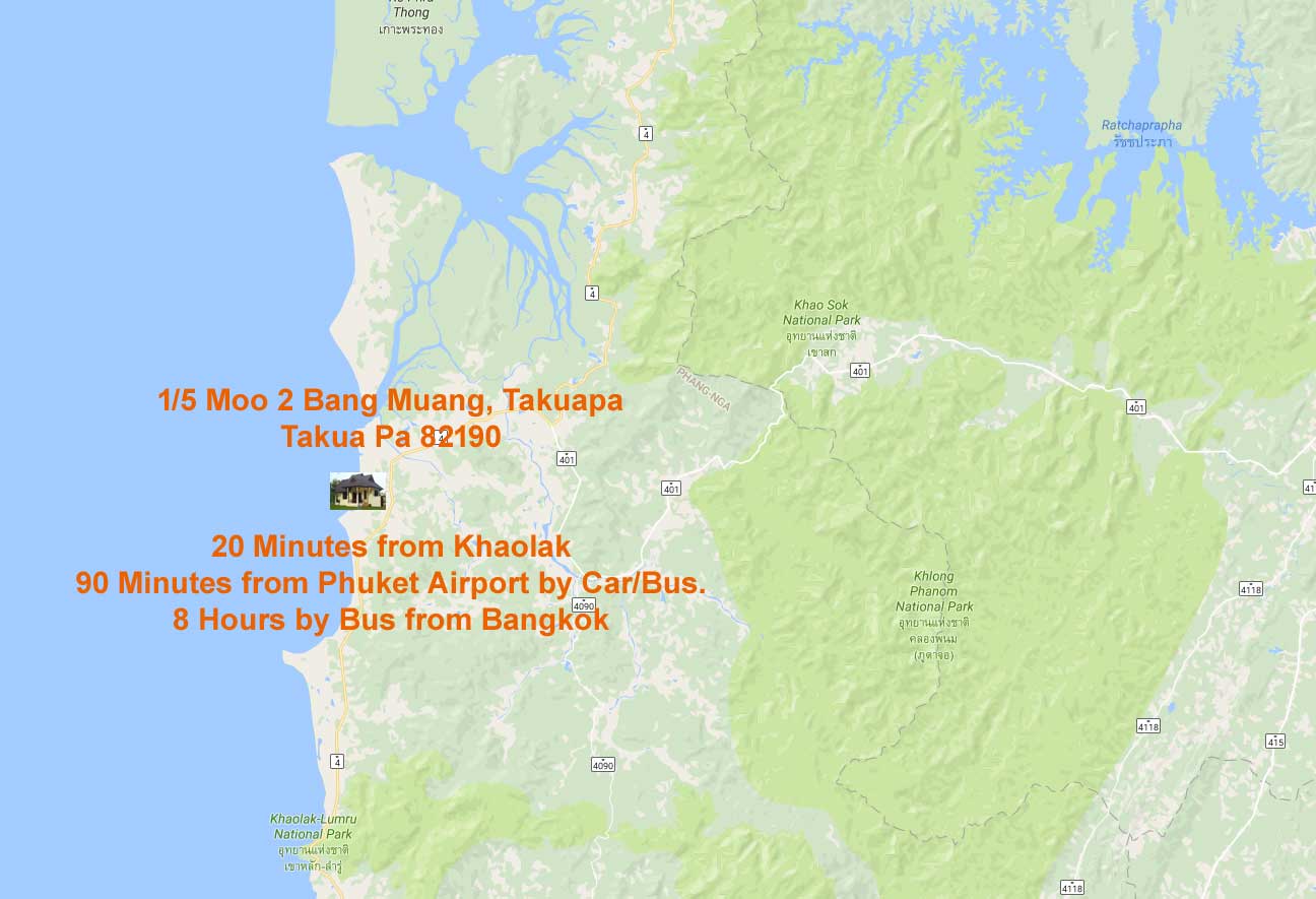 Property Location Map Takua Pa Thailand - ThaiLife Beach House Khao Lak