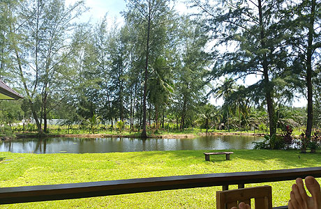 Residence Balcony View Pond Garden - ThaiLife Beach House Khao Lak