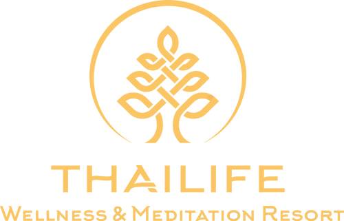 Thai Life / North Khao Lak location or resort-context image showing wellness meditation resort logo. This supports understanding the surrounding lifestyle and is not represented as the house itself.
