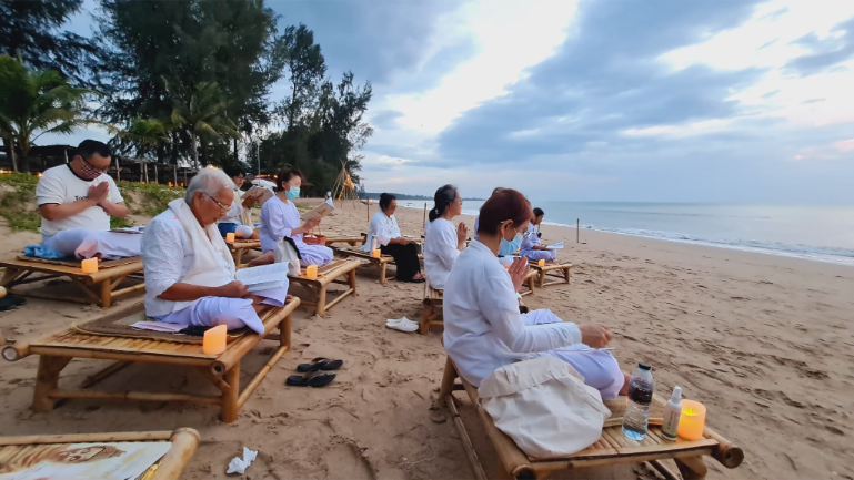 Beach Meditation Session Guest Wellness Retreat B4 - ThaiLife Meditation & Wellness Resort