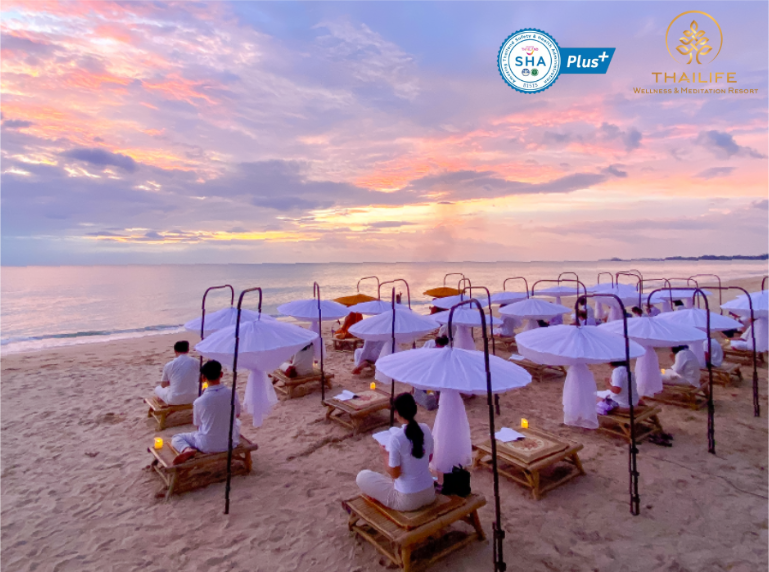 Beach Meditation Wellness Retreat Sunset B4 - ThaiLife Meditation & Wellness Resort
