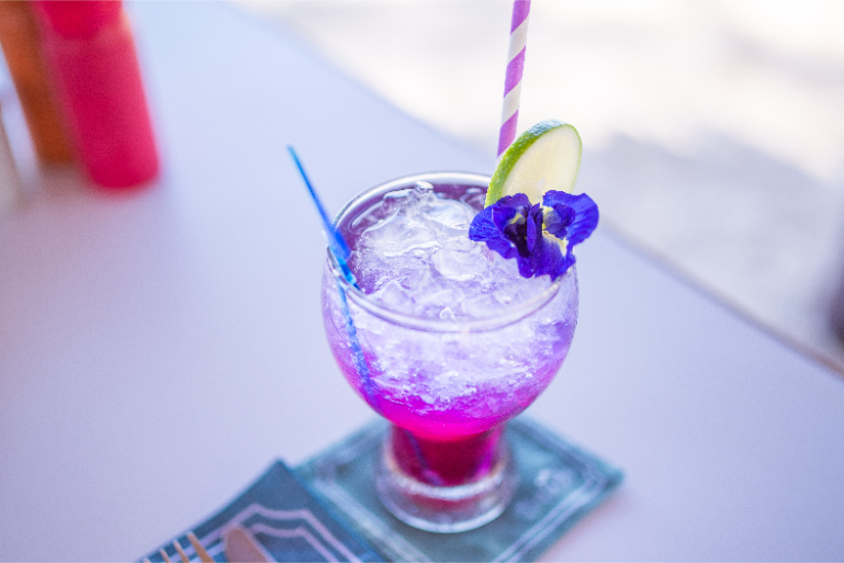 Colorful Tropical Cocktail Resort Drink - ThaiLife Meditation & Wellness Resort