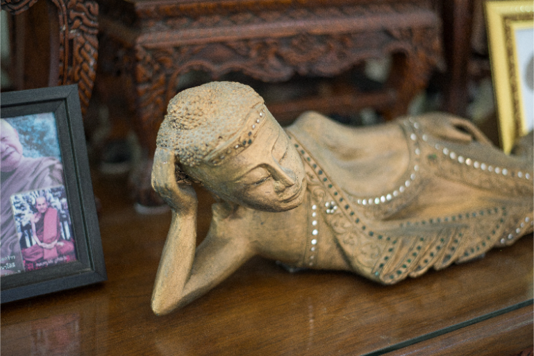 Decorative Buddha Sculpture Wellness Resort