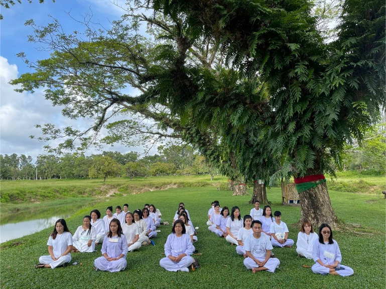 Hotel Guests Outdoor Meditation Session B3 - ThaiLife Meditation & Wellness Resort