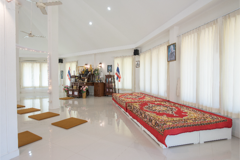 Hotel Meditation Activity Room Setup - ThaiLife Meditation & Wellness Resort