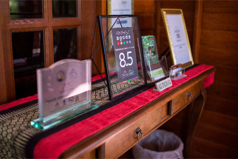 Hotel Resort Reception Award Display - ThaiLife Meditation & Wellness Resort