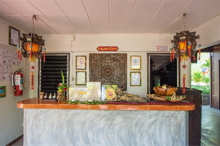 Hotel Spa Reception Welcome Desk Area B3 - ThaiLife Meditation & Wellness Resort
