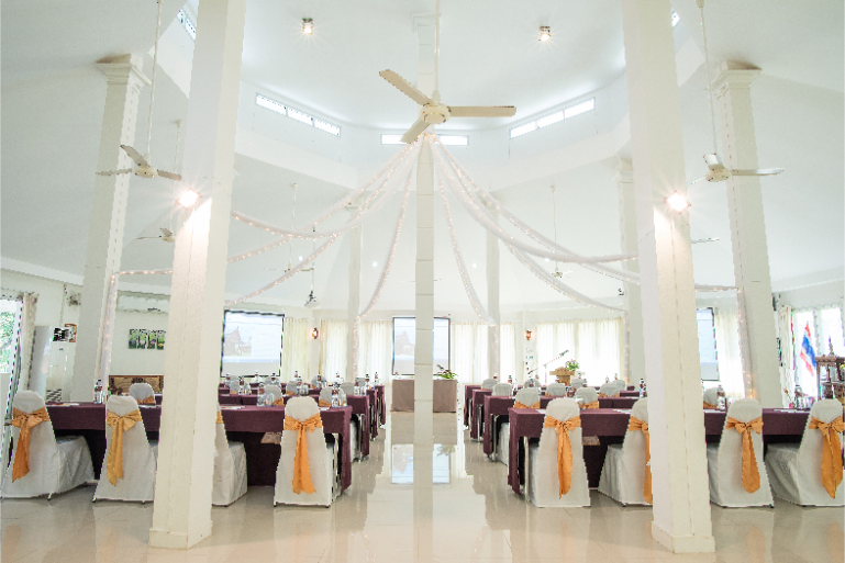 Resort Meeting Hall Meditation Setup - ThaiLife Meditation & Wellness Resort