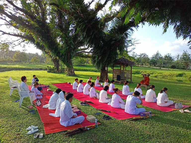 Resort Outdoor Meditation Session Group B3 - ThaiLife Meditation & Wellness Resort