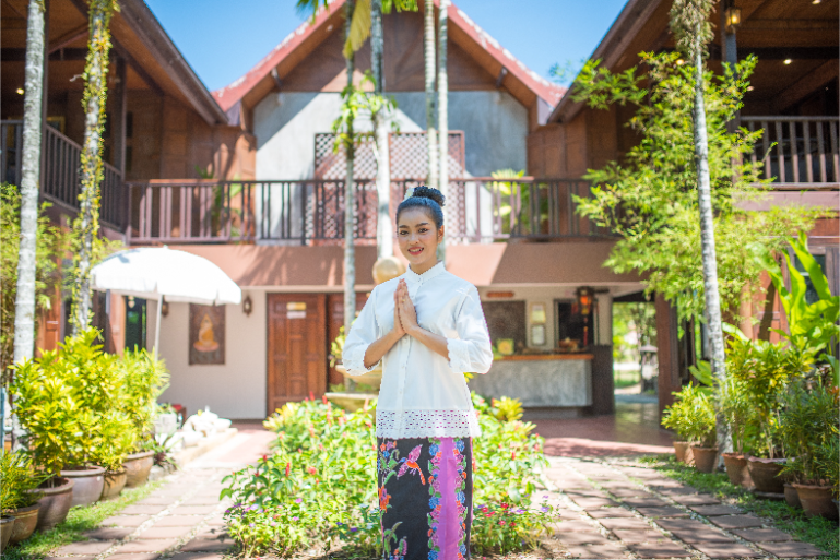 Spa Welcome Greeting Thailand Resort Entrance B3 - ThaiLife Meditation & Wellness Resort