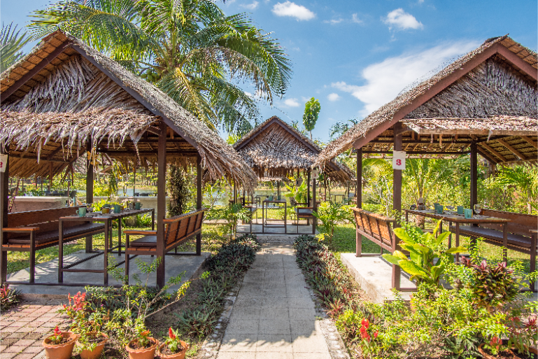 Tropical Outdoor Dining Resort Restaurant B3 - ThaiLife Meditation & Wellness Resort